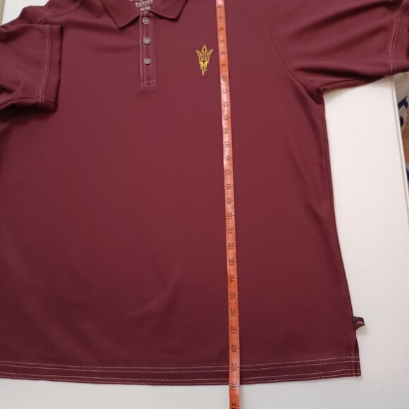 Men's Tommy Bahama Arizona State Sun Devils Maroon Polo Size XL - Picture 11 of 11